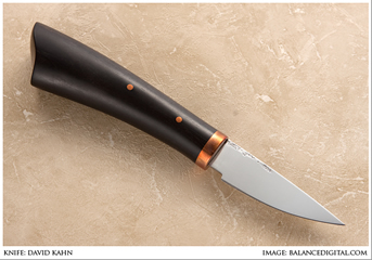 knife with ebony handle