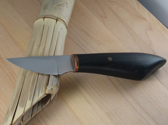 knife with ebony handle