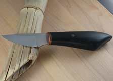 knife with ebony handle