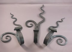 trio of curly hooks