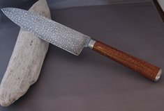 chef's knife with integral bolster